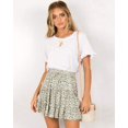 thumbnail image 4 of Femmes Été Mignon Taille Haute Jupe Volants Imprimé Floral Swing Plage M., 4 of 8