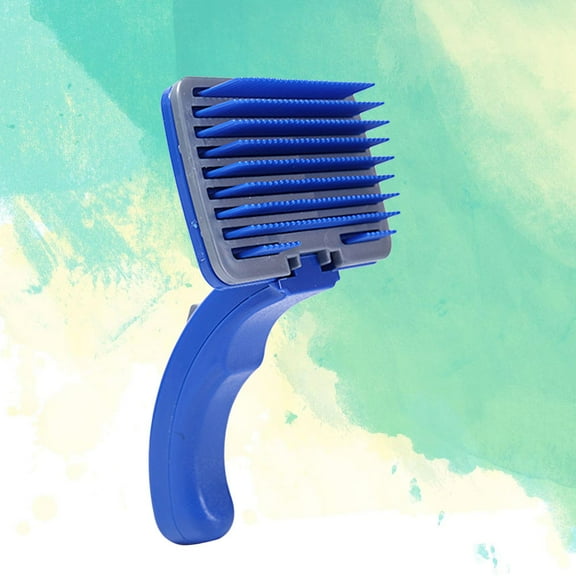 FRCOLOR Pet Dog Plastic Grooming Comb Shedding Small Comb for Dogs Puppy (Blue)