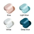 thumbnail image 3 of Portable Travel Shower Holder Reusable Soap Box Soap Case Dish Holder Bathroom Container LIGHT BLUE, 3 of 8