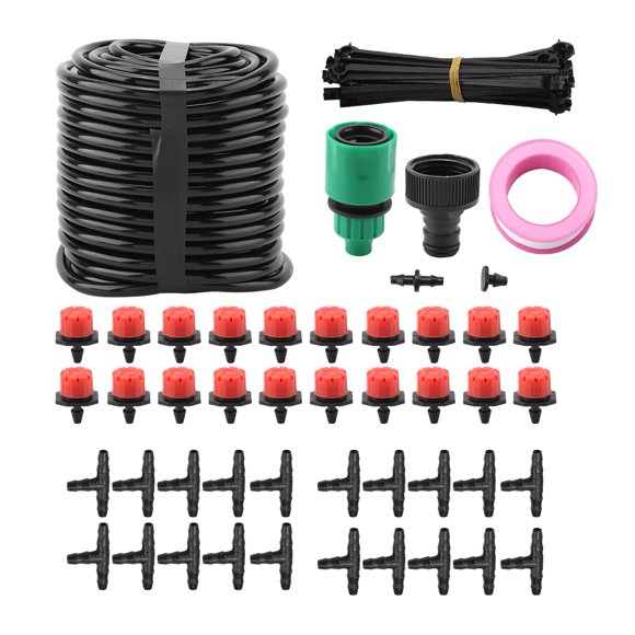 Irrigation System Kit,20m Micro Drip Irrigation Watering System Automatic Irrigation System Enhanced Durability