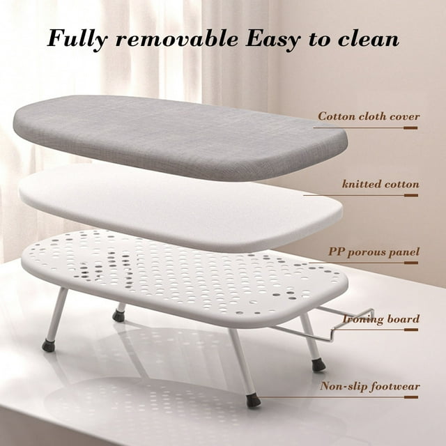 Ironing Board Cover and Pad Folding Ironing Board Set Household Large and Small Size Hotel Ironing Rack Table Small Folding Table