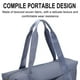 thumbnail image 5 of Bolsa de lona plegable Tegrayee de 43 cm con ruedas y gran capacidad, color negro, 5 of 8