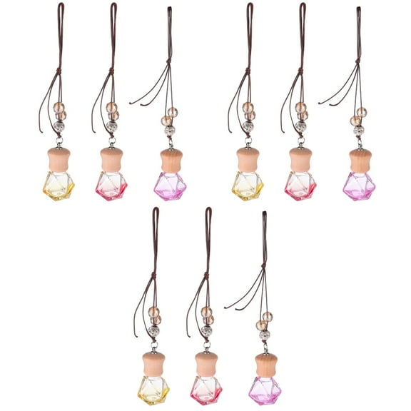 3 Pack Hanging Car Air Freshener Bottle Perfume Pendant