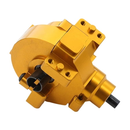 Dualoai Front / Back Transfer Box Drive Diff Complete Replacement Set for HSP 94107 1/10 Gold 45x45x62mm