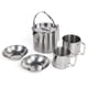 thumbnail image 1 of Juego de tetera de cocina de acero inoxidable para exteriores con 2 tazas de agua 2 tazones olla tet Abanopi Hervidor de agua, 1 of 7