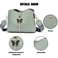 thumbnail image 3 of Bolsos de hombro para mujer Bolsos cruzados pequeños para mujer Bolsos de moda Bolsos ligeros Bolso de hombro Bolso de hombro de cuero de PU suave Bolso cruzado para mujer, 3 of 6