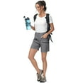 thumbnail image 4 of Xidunhg Women's Hiking Cargo Shorts Quick Dry Nylon Shorts Summer Travel Active Golf Shorts with 6 Pockets Water Resistant Grey M, 4 of 9