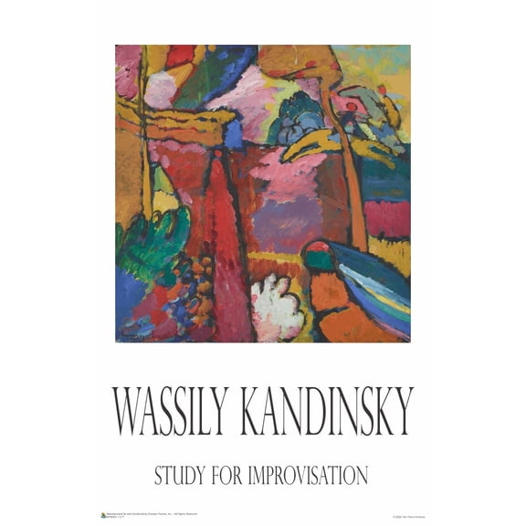 Wassily Kandinsky - Study for Improvisation Poster 11" x 17"