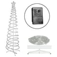 thumbnail image 3 of Alpine Corporation 82-Inch Spiral Christmas Tree with Multi-Color LED Lights, 3 of 13