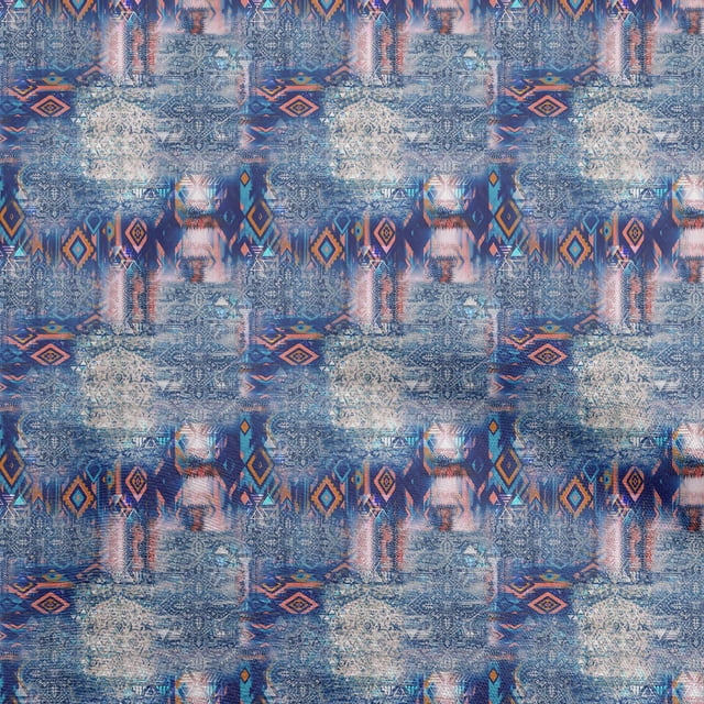 oneOone Velvet Blue Fabric Patchwork Fabric For Sewing Printed Craft Fabric By The Yard 58 Inch Wide
