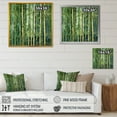 thumbnail image 4 of Designart "Geometric Patterns Amidst Whispering Bamboo II" Bamboo Floater Framed Wall Art Prints, 4 of 5