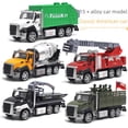 thumbnail image 1 of Modelo de coche de aleación americano, coche de policía, camión de ingeniería, camión de bomberos, modelo de coche de juguete, 1 of 4