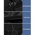 thumbnail image 5 of Little Donkey Andy Women's Lightweight Softshell Jacket Windbreaker for Running Travel Hiking, Windproof, Waterproof (Black XS), 5 of 8