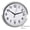 White, variant on Clockswise 12-in Round Quartz Wall Clock Non-Ticking Battery Operated with Silent Sweep Movement, Aluminum Silver Frame, Perfect for Home Kitchen Office Living Room Study Hallway Classroom, Black Face