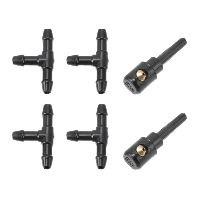 Kit de Boquillas de Lavaparabrisas Unique Bargains para Ford Tourneo Connect 2002-2013 Boquillas de Rociado de Parabrisas Jet de Limpiaparabrisas No. 5T1617C630AA 4 Pcs Conector de Manguera en T