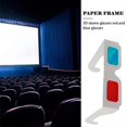 thumbnail image 4 of 10 Pairs 3D Cardboard Glasses Glasses Universal Anaglyph 3D Glasses Cardboard Paper Red Blue Cyan or Movie, 4 of 4