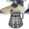 thumbnail image 3 of Glass Coffee , Glass Coffee Server High Borosilicate Glass Electroplated Grey Striped  For Office 500ml 8.4 X 13cm, 3 of 8