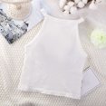 thumbnail image 4 of vigerkar Padded Tank Tops for Women Summer Built-in Bra Camisolse High Neck Casual Cami Tanks Top Sleeveless Basic Shirts (White, One Size), 4 of 4