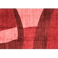 thumbnail image 1 of Ahgly Company Indoor Rectangle Abstract Red Modern Area Rugs, 2' x 4', 1 of 4