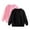 Black2, variant on Posijego Boys Girls Cotton Sweatshirts Solid Color Loose Crew Neck Basic Pullover Sweatshirt Tops 2 Pack