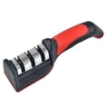 thumbnail image 1 of Afilador de cuchillos Herramienta de afilado de cuchillos de 3 etapas para acero sin brillo, pelado, chefs y cuchillos de bolsillo para reparar, restaurar y pulir cuchillas Jormftte CPB-US-WZY36, 1 of 5