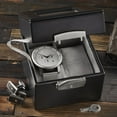 thumbnail image 2 of Personalization Mall Vegan Leather 2 Slot Watch Box, O, 2 of 2