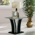 thumbnail image 5 of Bowery Hill Contemporary Glass Top End Table in Glossy Black, 5 of 5