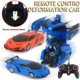 thumbnail image 1 of Kit de juguetes de coche Robot de deformación de 24 cmmodelo de vehículo para niñosjuguetes de acción (B azul) Ndcxsfigh Nuevos Originales, 1 of 8