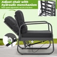thumbnail image 6 of Suvivityse 6-Pcs Aluminum Patio Furniture Set with coffee table Outdoor Conversation Sofa Set include adjustable 3-seater Sofa, 2 Hydraulic Chair , 2 Ottoman for Balcony, Garden, Poolsid（Grey）, 6 of 7
