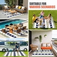 thumbnail image 4 of Coastal Turtle Outdoor Rug for Patio/Deck/Porch, Non-Slip Large Area Rug 3 x 5 Ft, Sage Green Stripe Navy White Ocean Indoor Outdoor Rugs Washable Area Rugs, Reversible Camping Rug Carpet Runner, 4 of 8