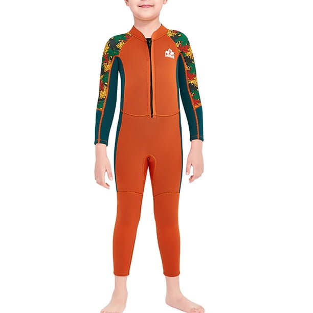 Greeniant Traje de buceo DIVE SAIL cuello elástico cálido mantenimiento 3 capas colorido impermeable bajo el agua playa jugando niños traje de Deportes acuáticos Naranja XXL Greeniant OD003306-10