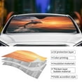 thumbnail image 5 of Bingfone Sunset Dancing Dolphin B Car Windshield Sun Shade Protector Keep Your Vehicle Cool Sun Shield Visor Cover Foldable for Car Truck SUV-Medium, 5 of 8