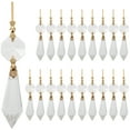 thumbnail image 1 of 20Pcs Clear Crystal Chandelier Icicle Prisms Candelabra Replacement Parts, 1 of 7