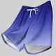 thumbnail image 4 of Pantalones Cortos de la Cintura Elástica con Bolsillos de la Moda Casual de los Hombres con Poliéster Transpirable de Secado Rápido, Pantalones de Playa de la Cintura Elástica de Varios Bolsillos par, 4 of 5