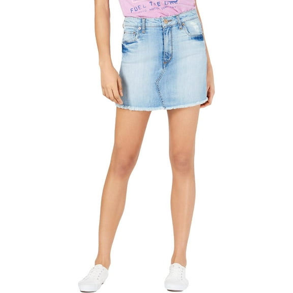 STS Blue Womens Emily Distressed Mini Denim Skirt Blue 26