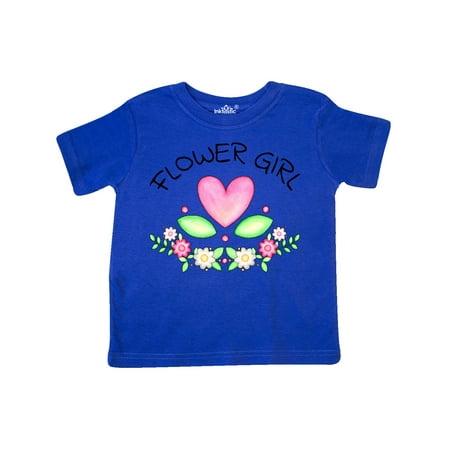 

Inktastic Flower Girl- heart flowers Gift Toddler Toddler Girl T-Shirt