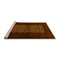 thumbnail image 2 of Ahgly Company Machine Washable Indoor Square Persian Yellow Traditional Area Rugs, 5' Square, 2 of 4