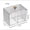 multicolor-1B, variant on MMJ Qtip Holder Organizer with Lid Clear Acrylic Cotton Swab Dispenser Bathroom Vanity