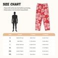 thumbnail image 3 of Fotbe Red Hibiscus Flower Pantalones de Pijama para Mujer, Pantalones de Dormir, Pantalones Pj con Cordón y Bolsillos-Small, 3 of 6