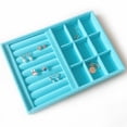 thumbnail image 3 of Organizador de Bandejas de Joyería Apilable de Lujo Zulema Bandeja de 9 Rejillas Reloj Organizador Cajón, 3 of 8