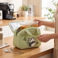thumbnail image 5 of Cartoon Panda Thermal Lunch Tote Bag, Leakproof Waterproof Insulated Cooler Bag with Front Pocket for Daily Meal Storage, 5 of 6