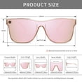 thumbnail image 4 of UV400 Protection Oversized Sunglasses Women Men Shatterproof Lens for Driving Outdoor, 4 of 6