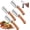 4PCS, variant on Premium Vegetable Peeler with Wooden Handle and Bottle Opener: 2-in-1 Stainless Steel Kitchen Tool for Fruit Apple Potato Pumpkin Papaya