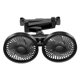thumbnail image 5 of Ventilador doble para asiento trasero de coche, ventiladores de refrigeración para automóvil, ventilador USB para coche con 3 velocidades ajustables y Negro, 5 of 8