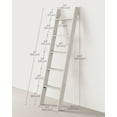 thumbnail image 4 of VASAGLE Blanket Ladder Decorative Farmhouse for The Living Room, 5-Tier Ladder Shelf, Ladder Rack for Storage and Decor, Rustic White, 4 of 5