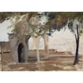 thumbnail image 3 of Jan Ciągliński 14x11 Black Modern Framed Museum Art Print Titled - View of Pera from Istanbul. from the Journey to Constantinople (1893), 3 of 5