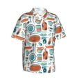 thumbnail image 2 of Haiem Cute Tableware Printed Hawaiian Shirt for Men - Men’s Casual Beach Summer Shirts - Stretch Fabric with Modern Fit-3X-Large, 2 of 9