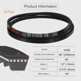 thumbnail image 2 of Uxcell 3Pcs AX96 Rubber V-Belt, Raw Edge Cogged V Belt 1/2" Width x 96" Length, 2 of 5