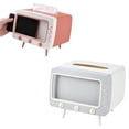 thumbnail image 1 of TV Shape Phone Holder Tissue Box,2 in 1 Home Mobile Phone Viewing Bracket Desktop Napkin Holder Case Built for Precision, 1 of 8