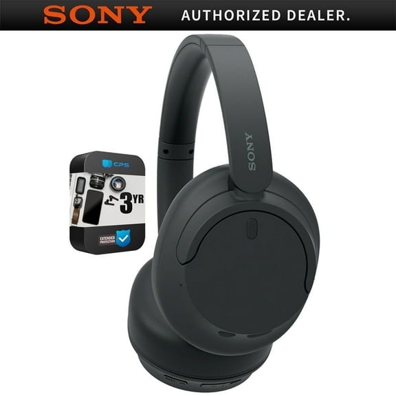 Sony WH-CH720N/B Wireless Noise Cancelling Headphone Black Bundle with 3 YR CPS Enhanced Protection Pack